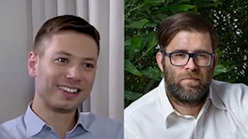 אורן חזן ויאיר נתניהו, צילום: יונתן בלום ופייסבוק